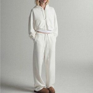 Elwood Clothing Sweat Set. Babydoll Hoodie & Core Straight Leg Sweatpant